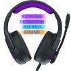 SADES MH602 Gaming Headset, 3.5mm Plug, Retractable Mic, Black Purple - 5