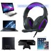 SADES MH602 Gaming Headset, 3.5mm Plug, Retractable Mic, Black Purple - 6