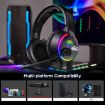 Soulbytes S19 RGB Gaming Headset with Mic, USB + 3.5mm, Black - 7