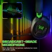 KOTION EACH G3100 Gaming Headset with Mic, 1.7m Cable (Black+Green) - 4