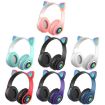 B39 Pink Cat Ear LED Light Wireless Bluetooth Headset - 2