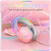 ONIKUMA X33 Pink RGB E-Sports Gaming Headset, 2m Cable - 3