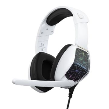 KOTION EACH G6000 On-Ear Gaming Headset with Mic (Black White) - 1