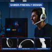 KOTION EACH G6000 On-Ear Gaming Headset with Mic (Black White) - 4