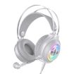 YINDIAO Q4 Wired Gaming Headset, Dual 3.5mm + USB, White - 2