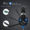 ONIKUMA K2A Gaming Headphone with Mic & LED (Black Blue) - 4
