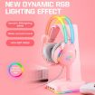 RGB Wired Gaming Headset X26 USB+3.5mm (Pink) - 3
