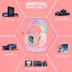 RGB Wired Gaming Headset X26 USB+3.5mm (Pink) - 7