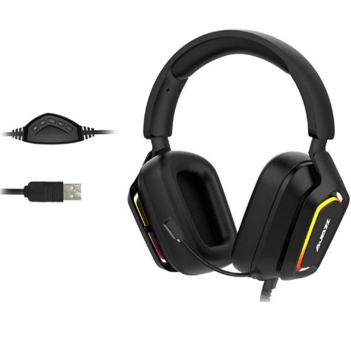 Ajazz AX368 RGB 7.1 Channel Gaming Headset (Black) - 1