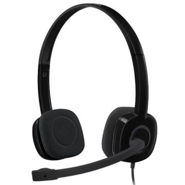 Logitech H151 Wired Gaming Headset with MIC - Stereo 3.5mm Earphone - 1