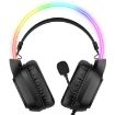 ONIKUMA X22 USB + 3.5mm Wired Gaming Headset with Mic (Black) - 2