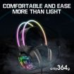 ONIKUMA X22 USB + 3.5mm Wired Gaming Headset with Mic (Black) - 8
