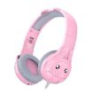 SoulBytes S31 Kids Over-Ear Wired Earphone with Mic, Pink, 1.5m - 1