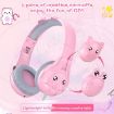 SoulBytes S31 Kids Over-Ear Wired Earphone with Mic, Pink, 1.5m - 4