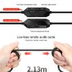 YINDIAO Q2 Wired Gaming Headset with Mic, Dual 3.5mm + USB, White - 7