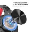 OneOdio A71 Wired Headphone with Mic, Noise Reduction, Red Black - 4