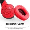 ONIKUMA K1B Red Stereo LED Headphones with Mic for PS4, PC, Phone - 7