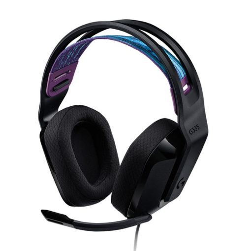 Logitech G335 Wired Gaming Headset with Microphone, Foldable, Black - 1