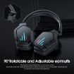 ONIKUMA B60 Wireless Bluetooth 5.0 Gaming Headset with Mic (Black) - 2