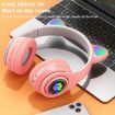 B39 Purple LED Cat Ear Wireless Bluetooth Headset - 7