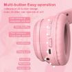 ONIKUMA B90 Pink RGB Wireless Bluetooth Headphones - 3