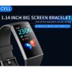 CY11 1.14" Smart Bracelet, IP67, Heart Rate, Sleep Monitor, Green - 2