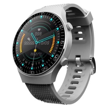 M88 Silver Smart Watch for Men: Heart Rate & Sleep Monitoring - 1