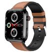 ET210 1.91" IPS Waterproof Leather Smartwatch, ECG & Temp Monitoring - 1