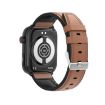 ET210 1.91" IPS Waterproof Leather Smartwatch, ECG & Temp Monitoring - 3