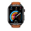 1.83" IPS TK11P Smart Watch, IP68 Waterproof, ECG, Leather Band - Brown - 2