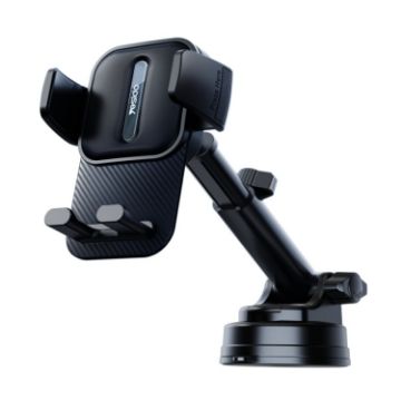Yesido C174 Black Suction Cup Telescopic Car Phone Holder - 1