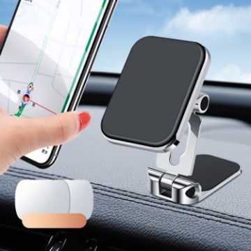 F12 Silver Multifunctional Car Magnetic Phone Holder - 1