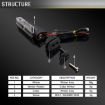 Honda RS150 XRE300 CRF300 X-ADV LED Turn Signal Lights (2pcs, Black) - 5