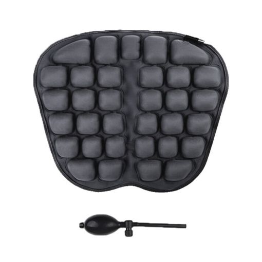Car Office Inflatable Airbag Seat Cushion - Manual Inflation Black - 1