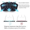 Car Office Inflatable Airbag Seat Cushion - Manual Inflation Black - 6