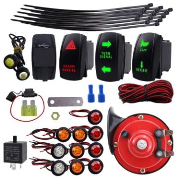 Street Legal ATV UTV SXS Turn Signal & Horn Wiring Kit - 1