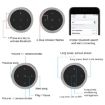Silver Car Bluetooth Multimedia Steering Wheel Remote Controller - 3