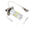 H3 50W 500LM 6000K Car Fog Light, 16 Lamps, 12V-24V White - 5