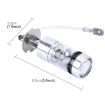 H3 100W Car Fog Lights, 850LM 7000K 20 SMD LEDs, DC 12-24V - 5