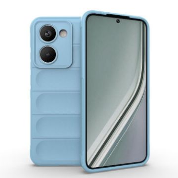 Realme P3 Ultra 5G Magic Shield Phone Case Light Blue TPU + Flannel - 1