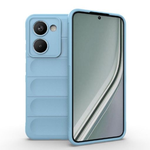 Realme P3 Ultra 5G Magic Shield Phone Case Light Blue TPU + Flannel - 1