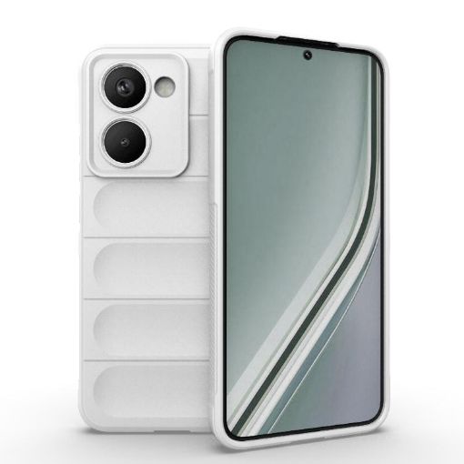 Realme P3 Ultra 5G Magic Shield TPU Flannel Case (White) - 1
