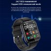 TK10 1.91" IP68 Waterproof Smart Watch with Leather Band (Black) - 4