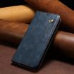 OPPO A5x 4G/5G Leather Case - Oil Wax Crazy Horse Texture (Navy Blue) - 2