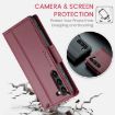 Samsung Galaxy S23+ 5G CaseMe Leather RFID Phone Case (Wine Red) - 6