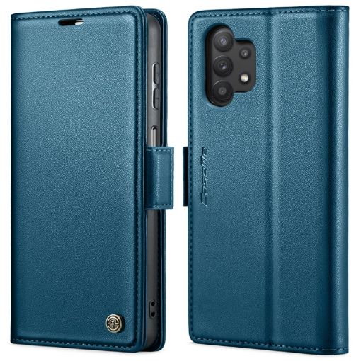 Samsung Galaxy A32/M32 5G CaseMe Butterfly Leather RFID Case Blue - 1