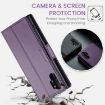 Samsung Galaxy Note10+ CaseMe 023 Butterfly Litchi RFID Case Purple - 6