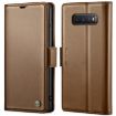 Samsung Galaxy S10+ CaseMe 023 Leather RFID Anti-theft Case (Brown) - 1