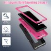 TCL Tab 8 LE/WiFi Hybrid Silicone Tablet Case Holder (Black Rose Red) - 4