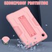 TCL Tab 8 LE/WiFi Silicone Hybrid PC Case with Holder (Rose Gold) - 5